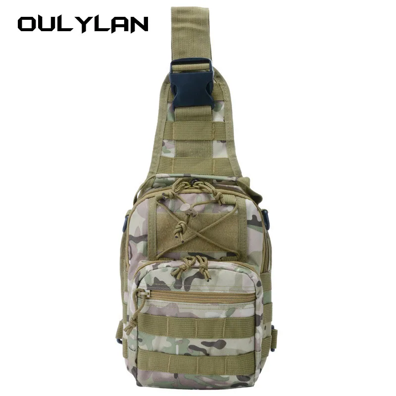 New outdoor mountaineering army camouflage waterproof single shoulder diagonal cross men's chest bag