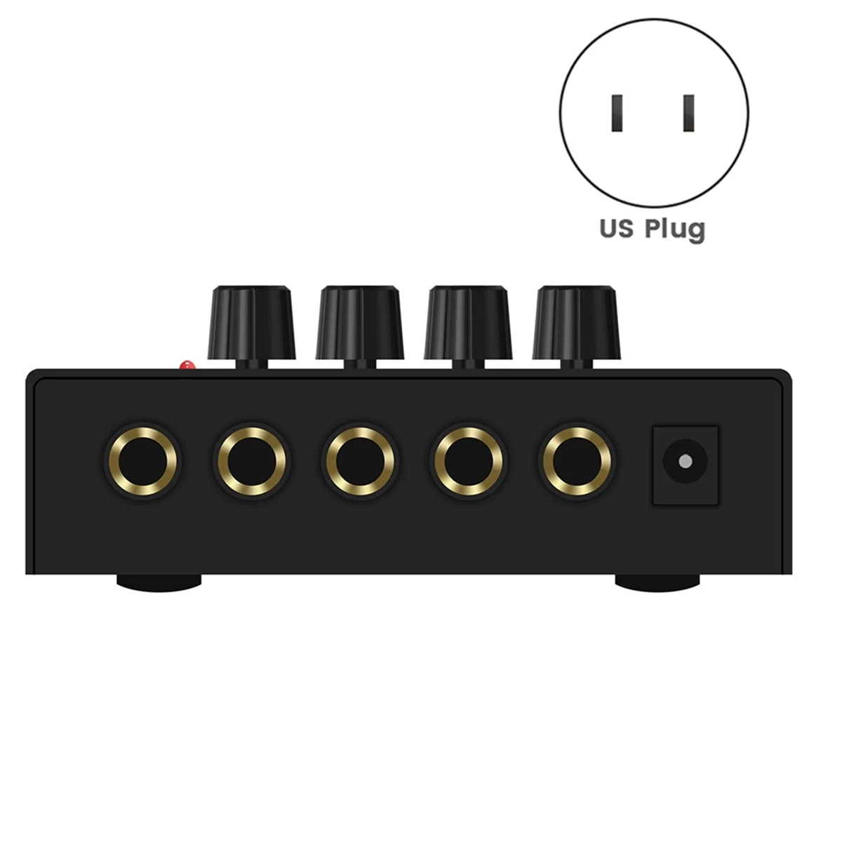 

M51K_Portable Mini Audio Mixer 4 Channels Mixers Mixing Console US Plug