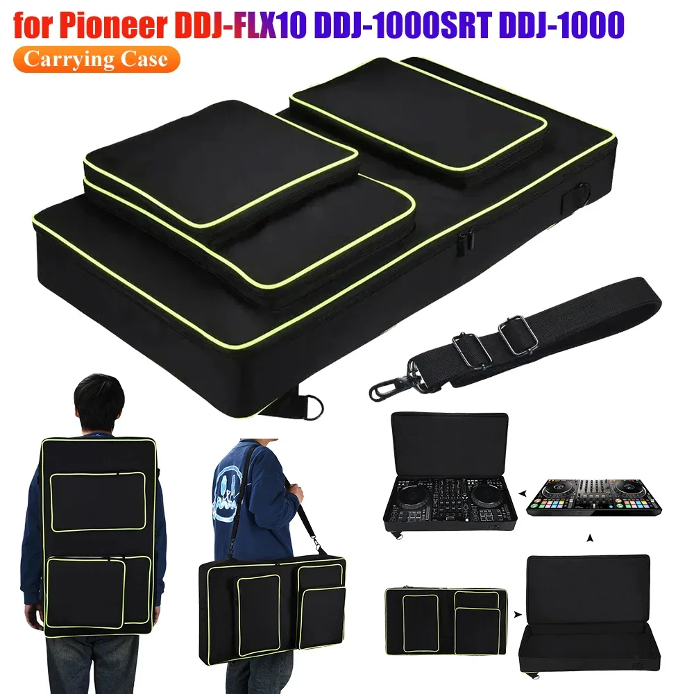 Carrying Case Shockproof DJ Mixer Bag Anti-scratch Shoulder Bag Backpack with Adjustable Shoulder Strap for Pioneer DJ DDJ-FLX10