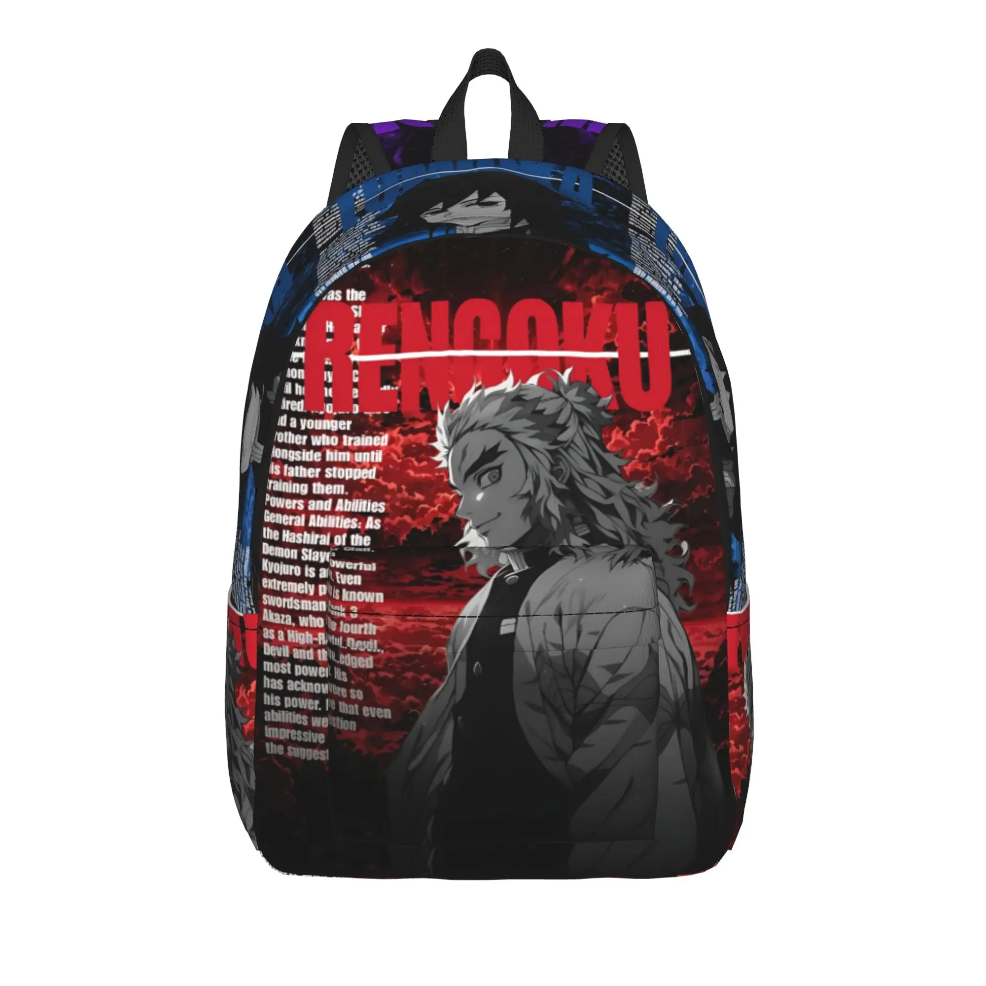 Fashion Halloween Demon Slayer Backpack  Mochilas Casual Outdoor Retro Washable Rucksack