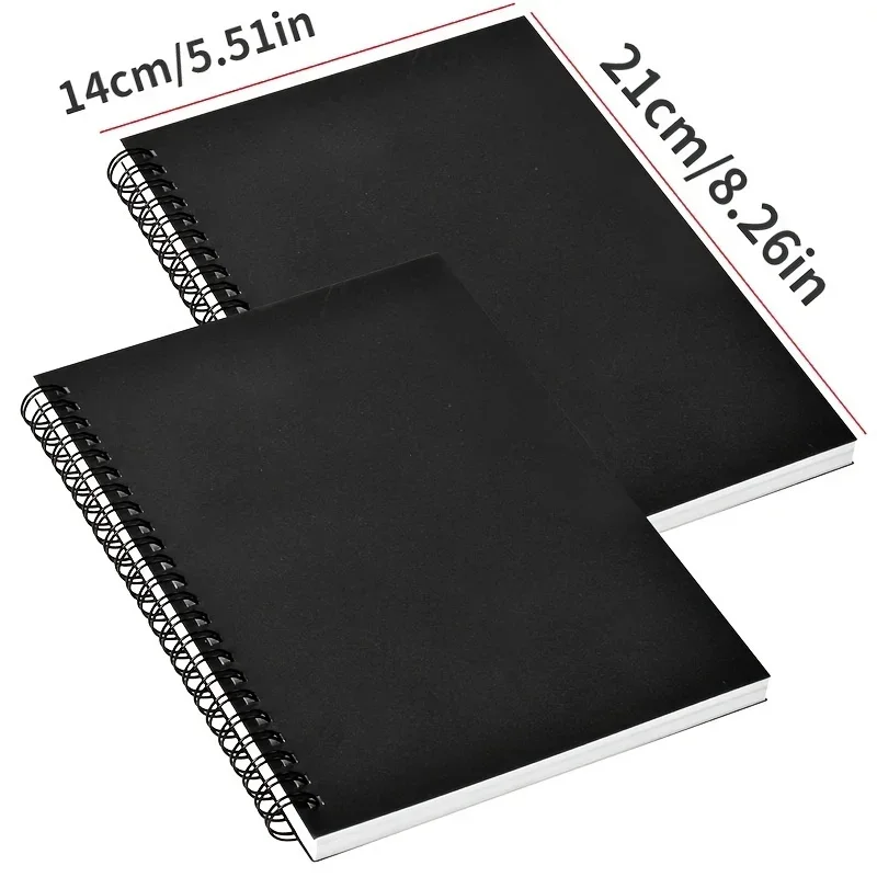 Portable A5 Notebook - 100 Pages Daily Record Plan & Schedule Learning Efficiency Manual - 2-Pack Schedule Management