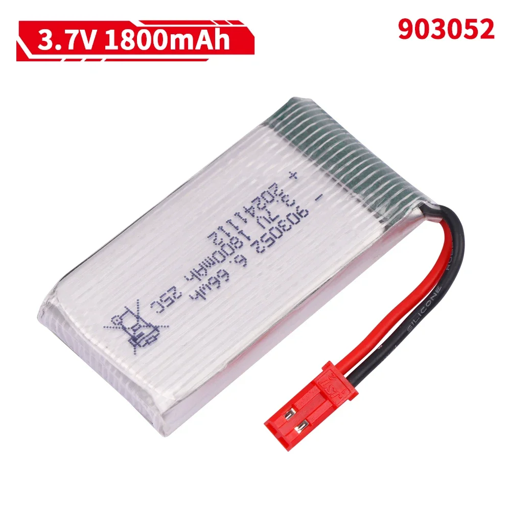 3.7v 1800mah 903052 bateria lipo xh4.0 plug com carregador 5 em 1 para syma x5 x5s x5c x5sc x5sh x5sw x5uw x5hw rc drone peças de reposição