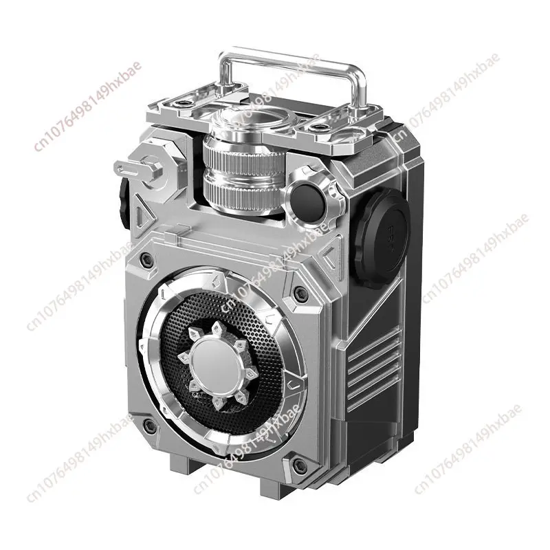 Vintage Mecha Bluetooth Speaker Waterproof Bass Portable Car Outdoor Audio