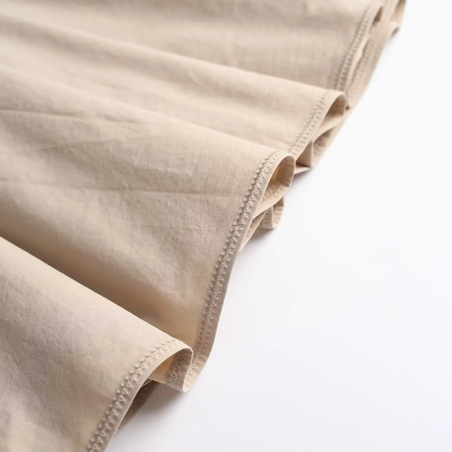 Women's Khaki Pleated A-Line Skirt High-Waist Flared Cotton Half Skirt Big Swing Casual Autumn Retro Style saia longa