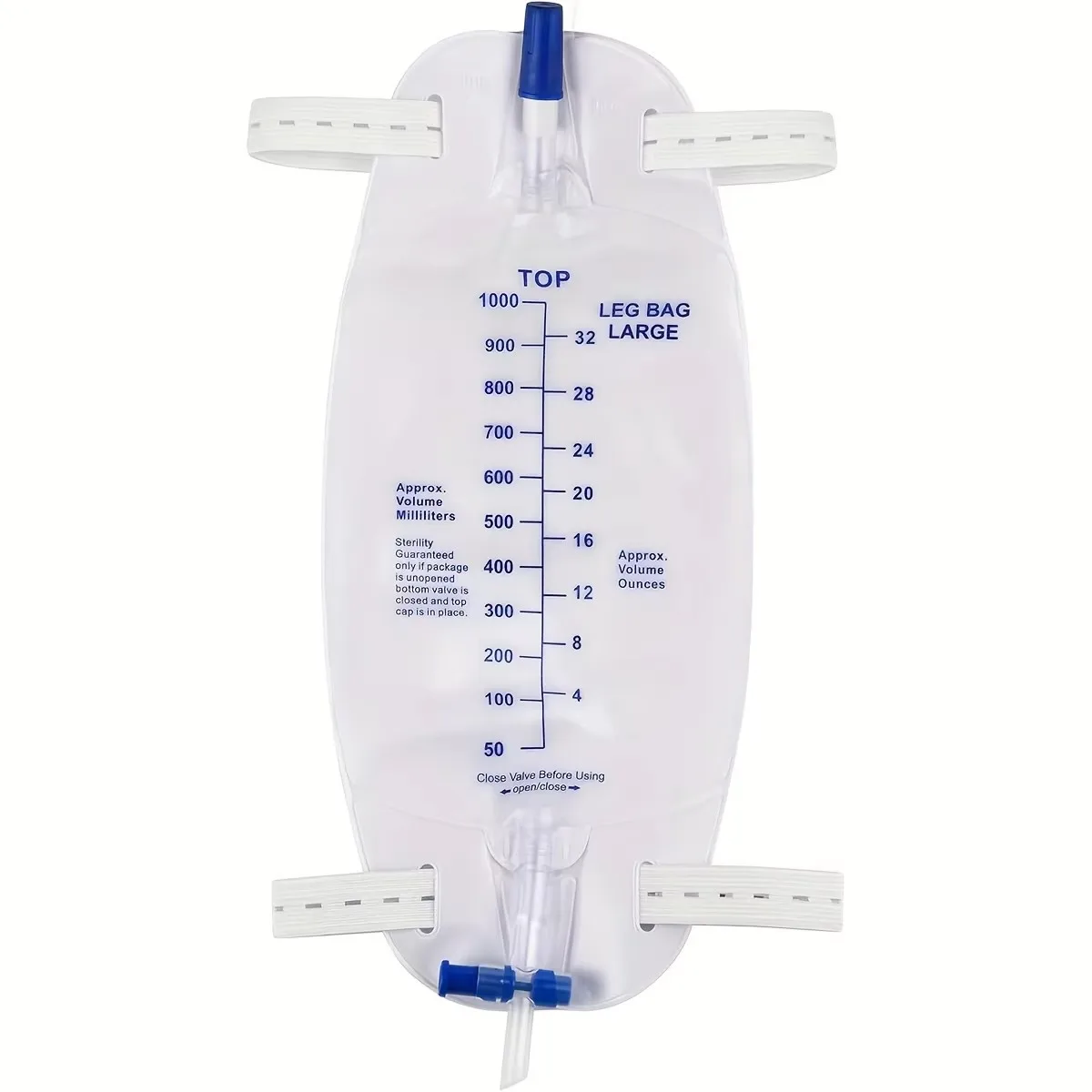 Leg Folding Urinary Drainage Bag, with Catheter Drainage and Adjustable Elastic Strap, Urine Collection Bag, Bathroom Safety Acc