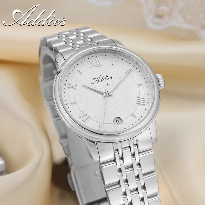Addies 31mm Luxury Women's Quartz Wristwatch Sapphire Crystal 50m Waterproof Stainless Steel Business Woman Watches 2026 New