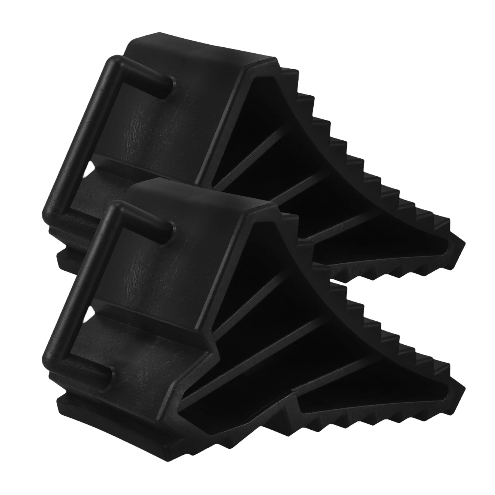 

Tire Slip Preventer Rubber Wheel Chocks for Cars RVs Trailers Dirt Bikes Tire Blocks Wedge Shims Universal Design Vehicle Safety