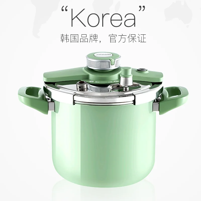 Happycall Enamel Pressure Cooker for Gas and Induction Cooking, Perfect for Soup and Stew with Non-Stick Coating Pressure Cooker