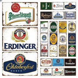 Germany Beer Brand Metal Sign Plaque Metal Vintage Tin Sign for Bar Pub Man Cave Kitchen Club Bar Wall Home Decor