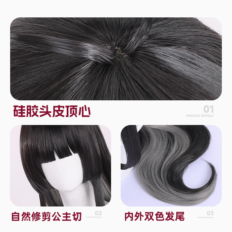 Ark Virtuosa شعر مستعار تأثيري هالوين عيد الميلاد لعب الأدوار حفلة كوميدية لديها سلع في المخزون جديد Mooyiyi cos