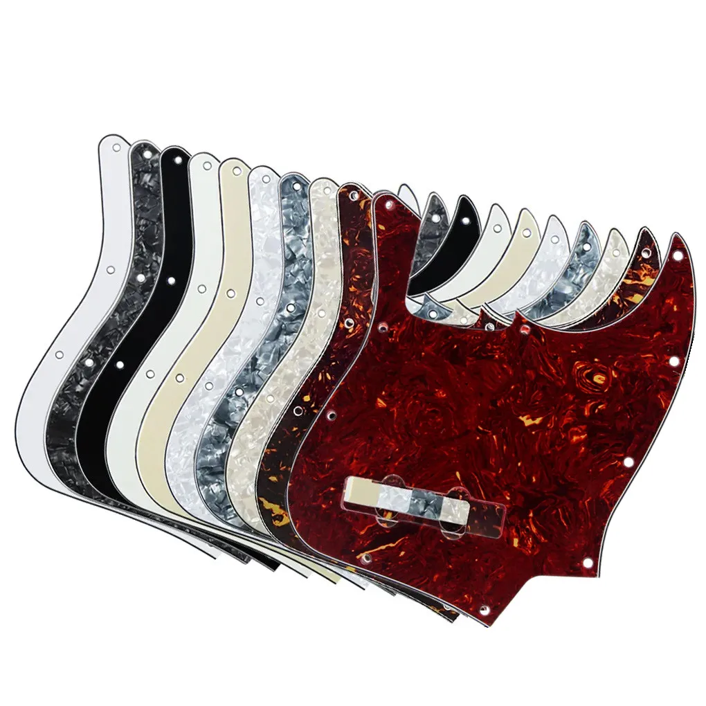 FLEOR JB Bass Pickguard Guitar Scratch Plate Pick Guard 4 String Bass Parts,7 Colors Available