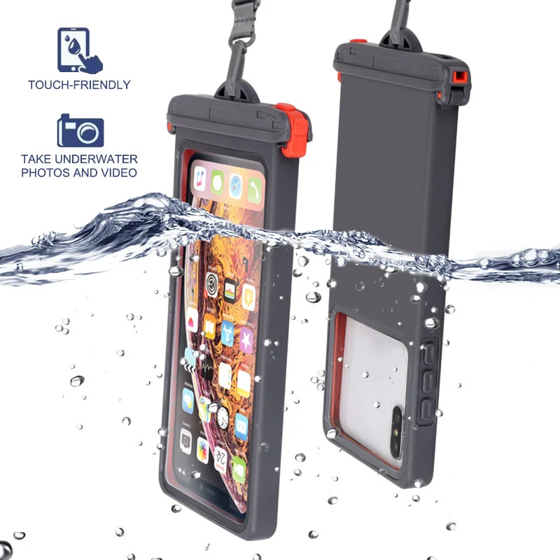

Drop resistant 35m Waterproof bag for Mobile Phones Under 6.9 Inches Plastic Mobile Phone Waterproof Case Diving Seal Phone Case