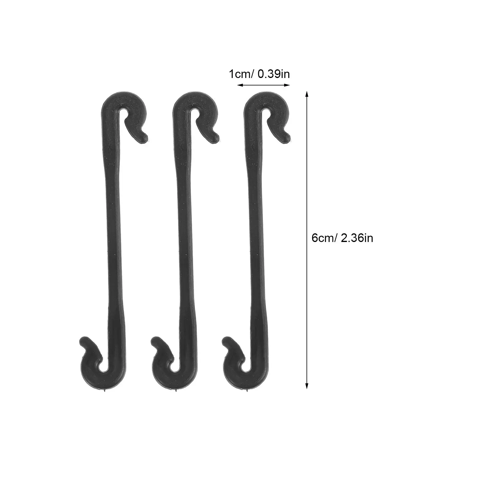 100Pcs Plant Fixing Clips Sturdy Plastic Grape Vine Support Clamp Climbing Plant Stem Clip Garden Supplies Fruit Tree Branch