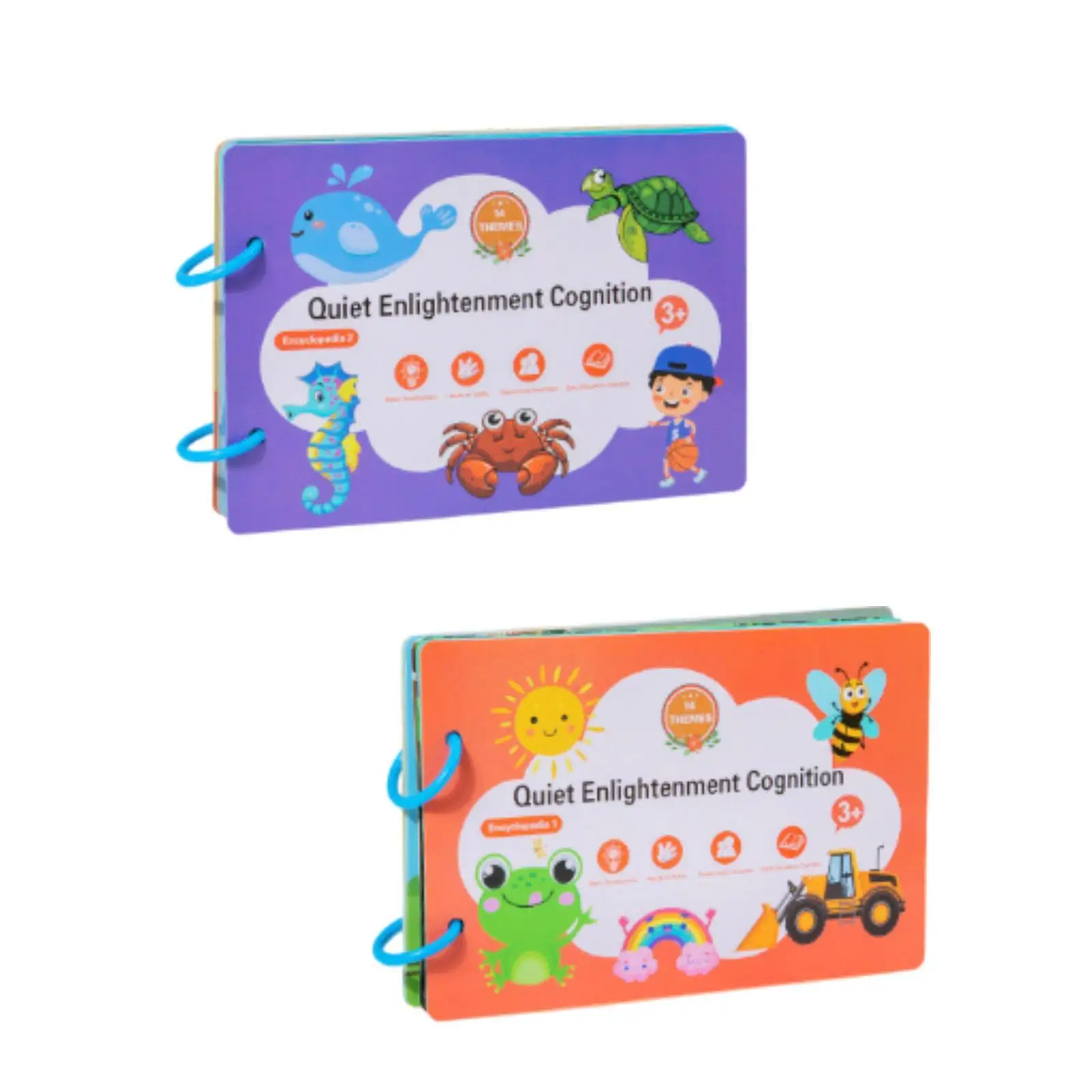 Herbruikbaar stickerboek Cognitieve spellen Leeractiviteiten Baby Plakken Speelgoed Brain Teaser voor peuters Kinderen Meisjes Jongens Babycadeau