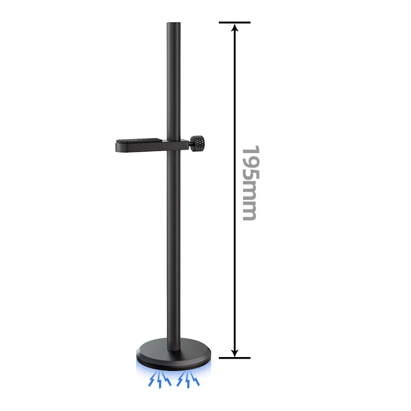 Coolcirc GH-1 Aluminiumlegierung Grafikkarten-Halterung Schwarzer Ständer Desktop-PC-Gehäuse Rutschfester Magnetischer Standfuß Kühlkit