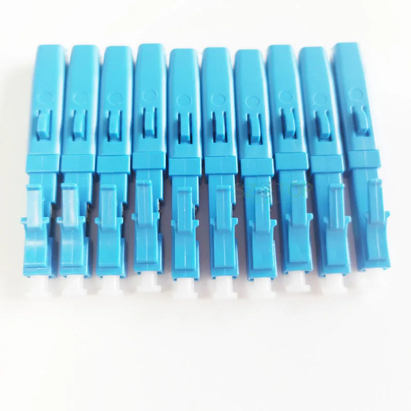 LC UPC Fast Connector Fiber Optic Quick Connector, Embedded Type FTTH Fiber Optic Fast Connector, Customized, 10/50/100Pcs