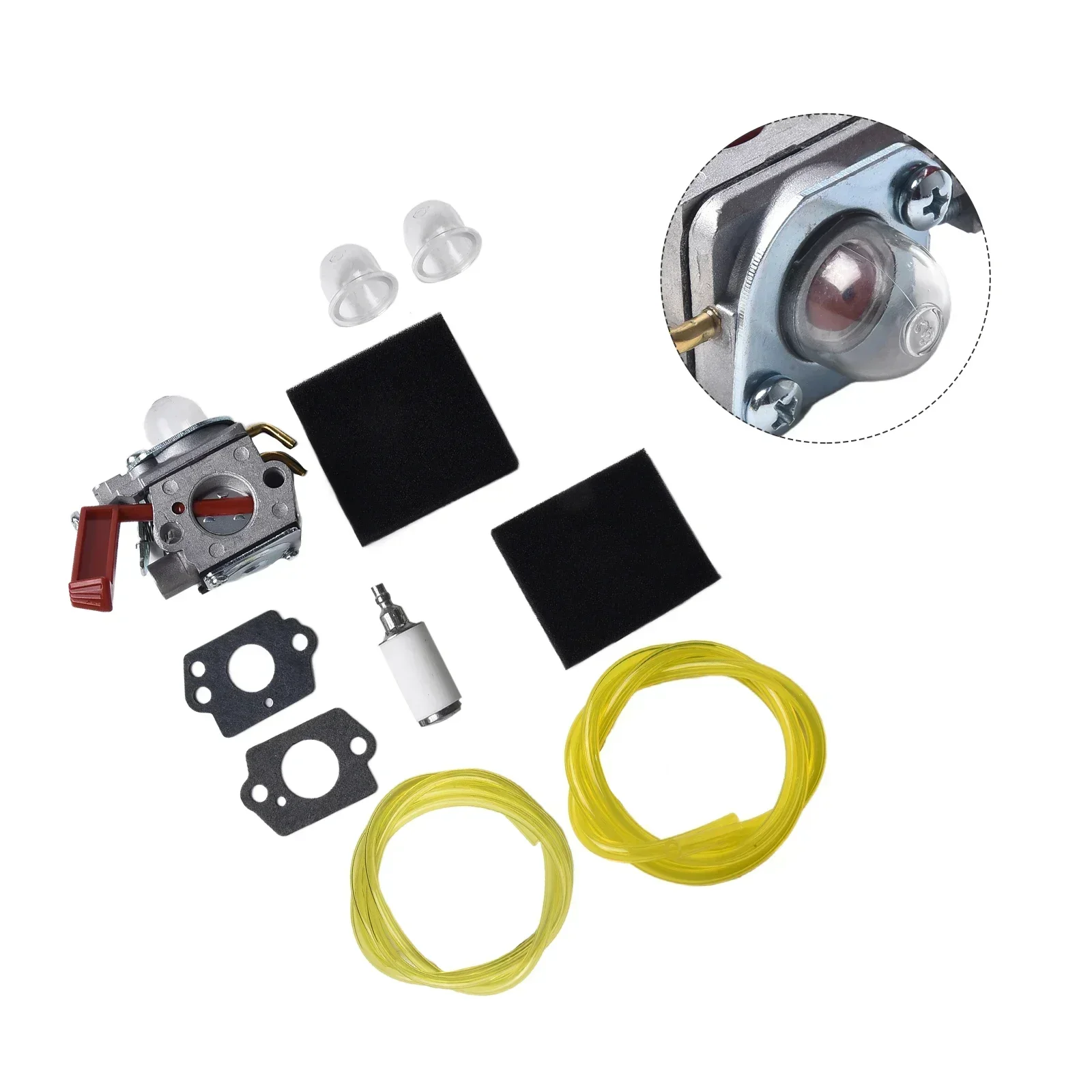 

Carburetor Kit Metal Replacement For Homelite 26cc Trimmers 308054088 308054043 UT33600A UT33650 Carburetor With Air Filter