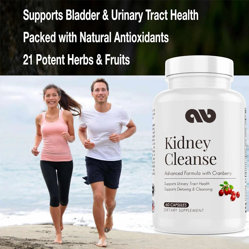 

Advanced formula for kidney cleansing,containing cranberry extract,kidney,urinary tract,and bladder detoxification and cleansing