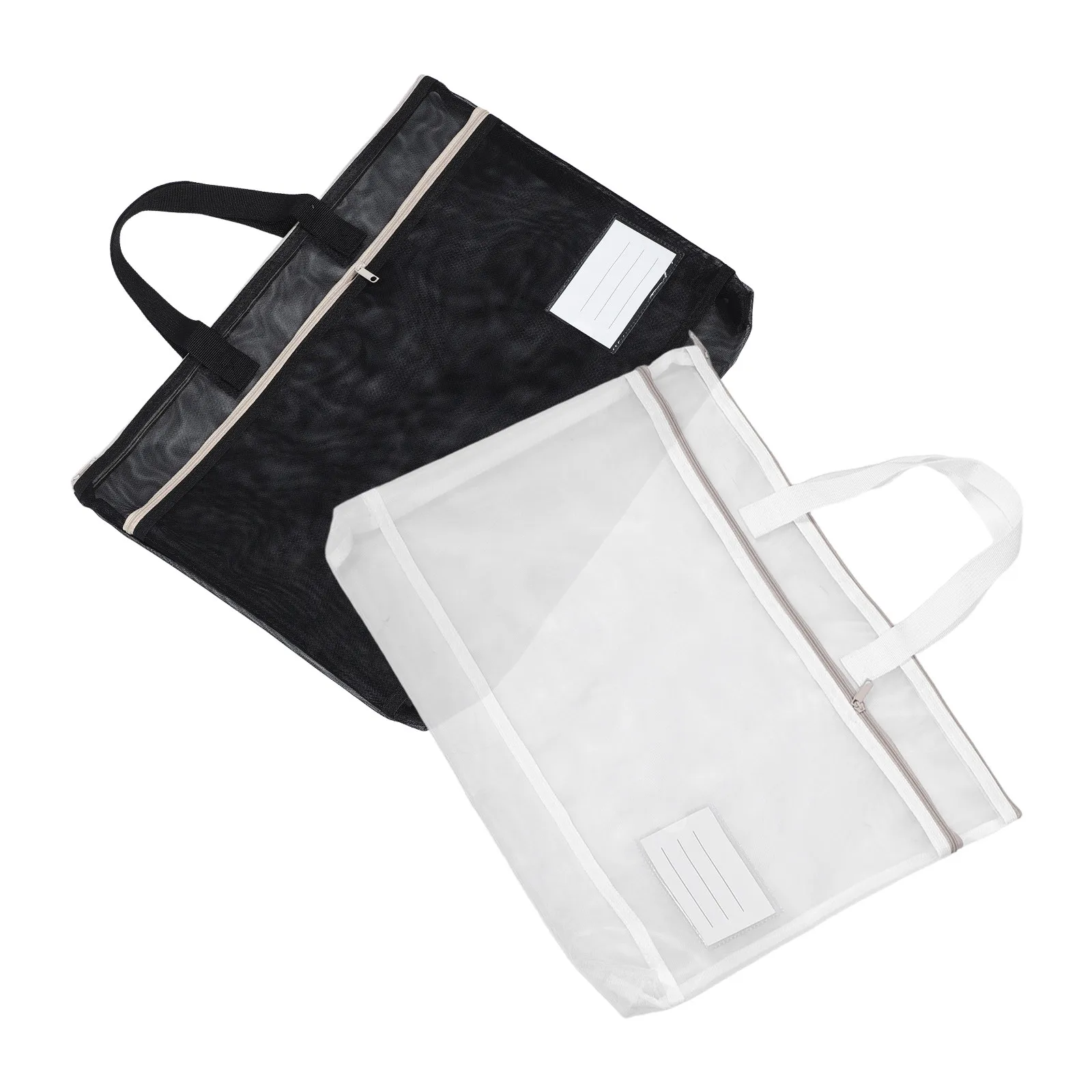 

Набор из 2 нейлоновых папок-портфелей формата А3 на молнии с ручкой, вместительный органайзер для документов и художественных принадлежностей