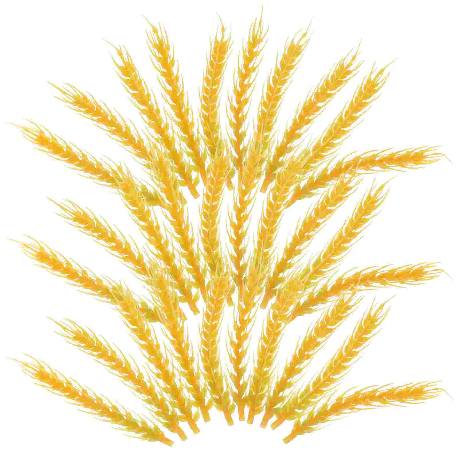 

Mini Artificial Plant Simulated Wheat Ears Party Craft Desktop Succulents Yellow
