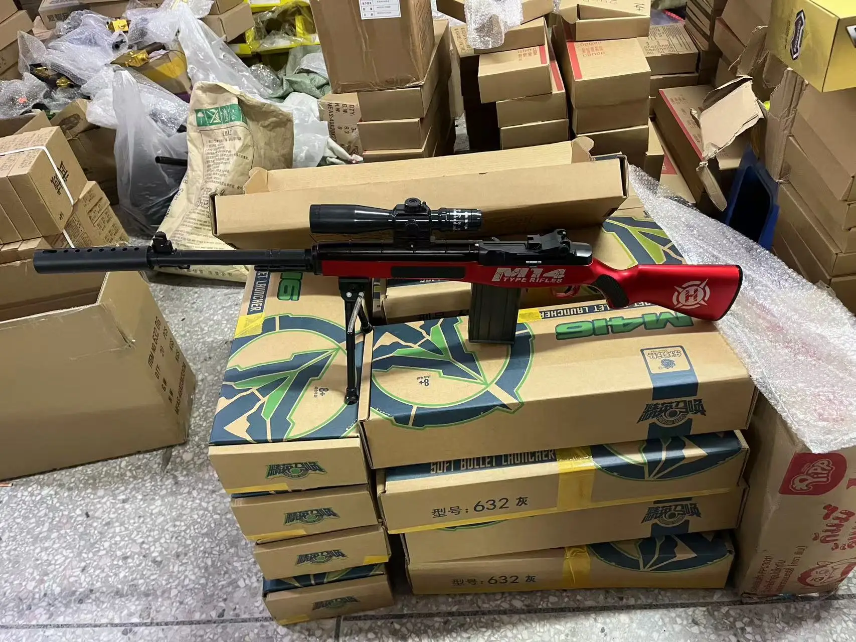 

M14 Soft-Bullet Gun Can Be Fired Toy Gun Boy Sniper Rifle Manually Loaded Rifle Model 2025 Christmas Gift