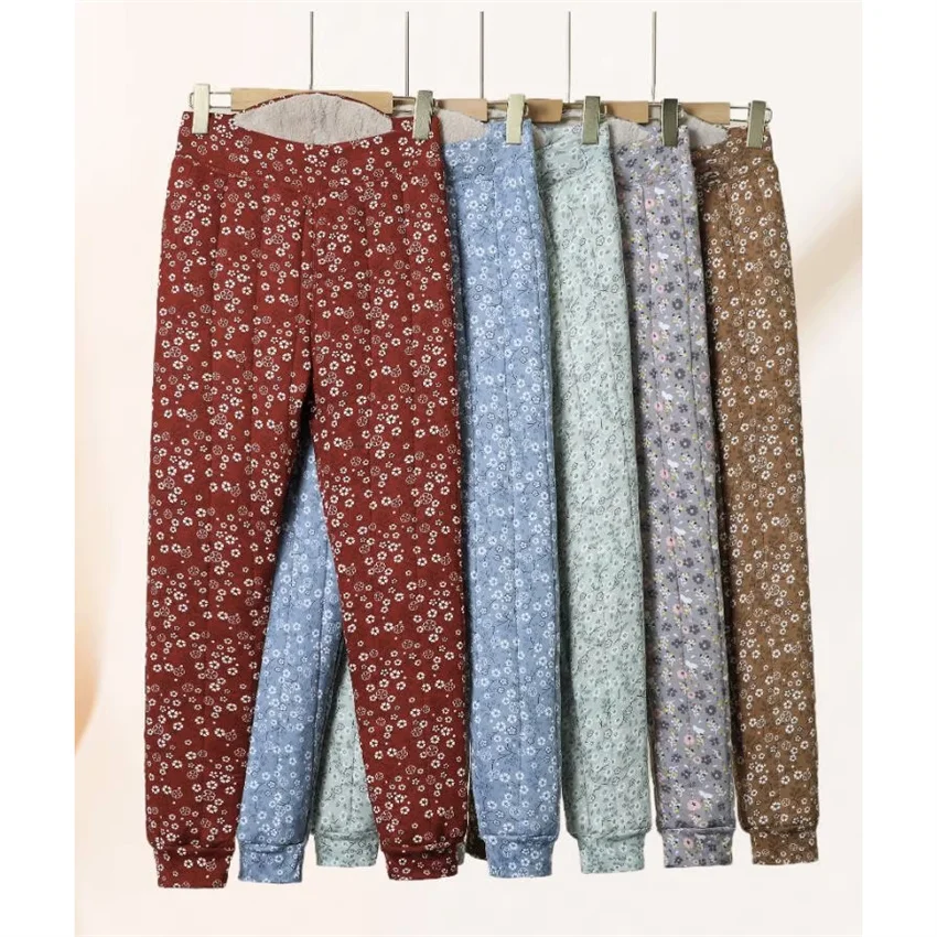 

Gowyimmes 2025, большие размеры, женские пуховые хлопковые брюки, женские свободные брюки с принтом, хлопковые брюки в стиле Харадзюку, женские брюки до щиколотки PD1844