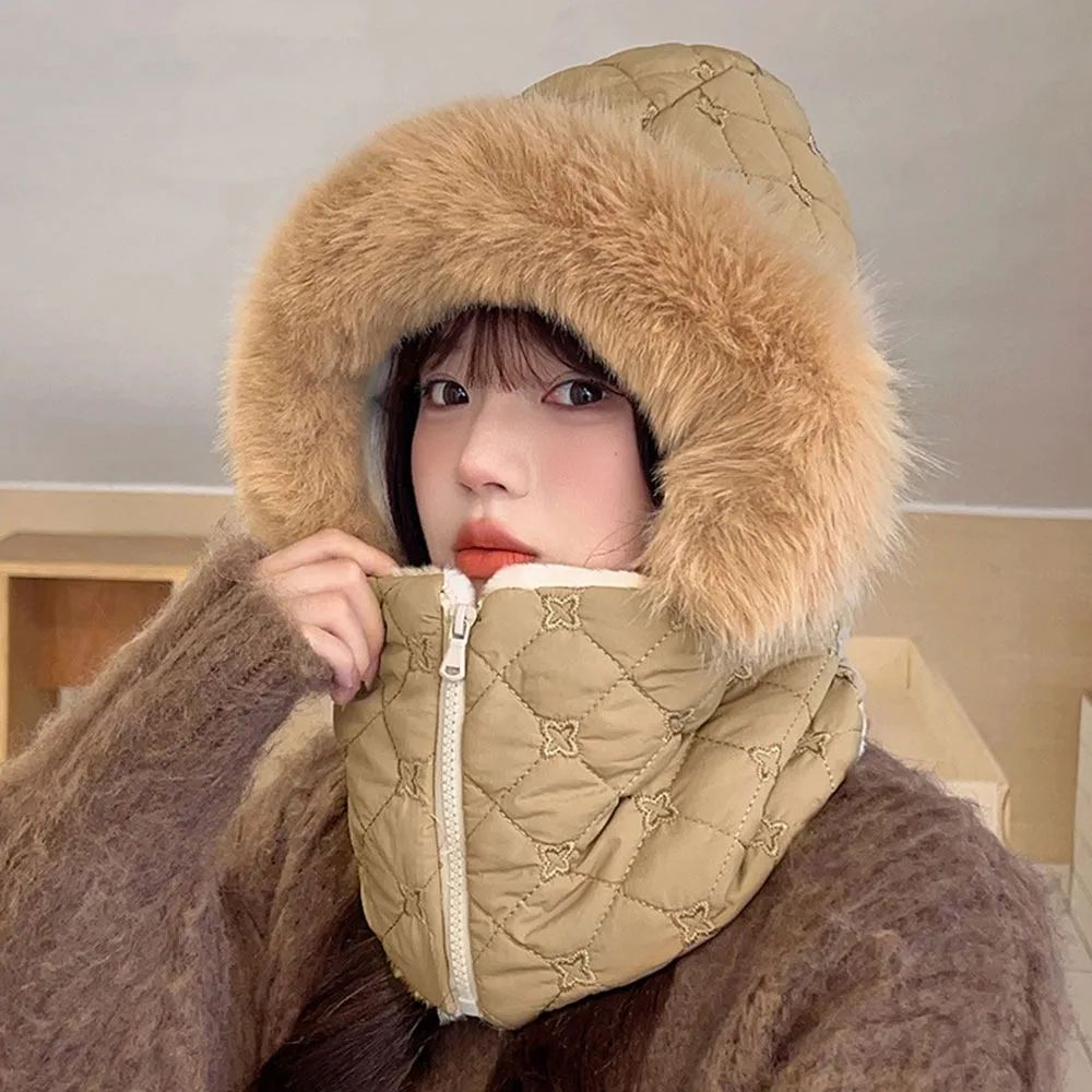 

Модная бархатная велосипедная крышка для лица, защита ушей, морозостойкая велосипедная шапка, утолщенная теплая цельная шапка-плащ, зимняя шапка