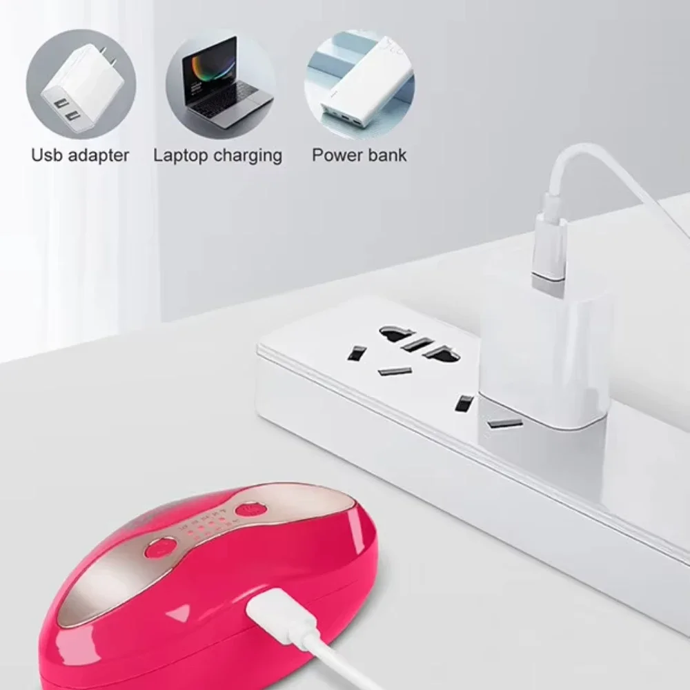 Dispositivo de regordete de labios Terapia de luz roja Herramienta de cuidado de labios y ojos 2 en 1 con calefacción para herramientas de belleza antienvejecimiento