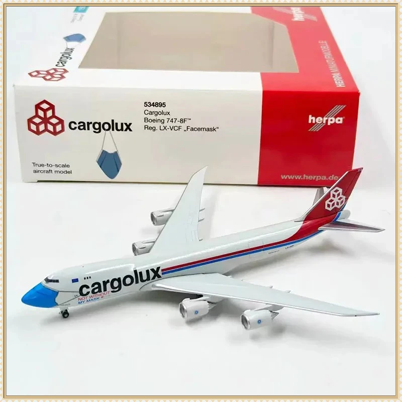 

herpa Diecast Alloy 1:500 Scale Boeing 747-8F 534895/534550 Cargo Aircraft Model for Collection& Display & Gift