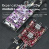 UPS 고속 충전 투명 배터리 보조베터리 케이스, 양방향 80000mah, 1.54 인치 IPS 스크린, 용접 없음, 16 셀, 340W, 21700 18650 3