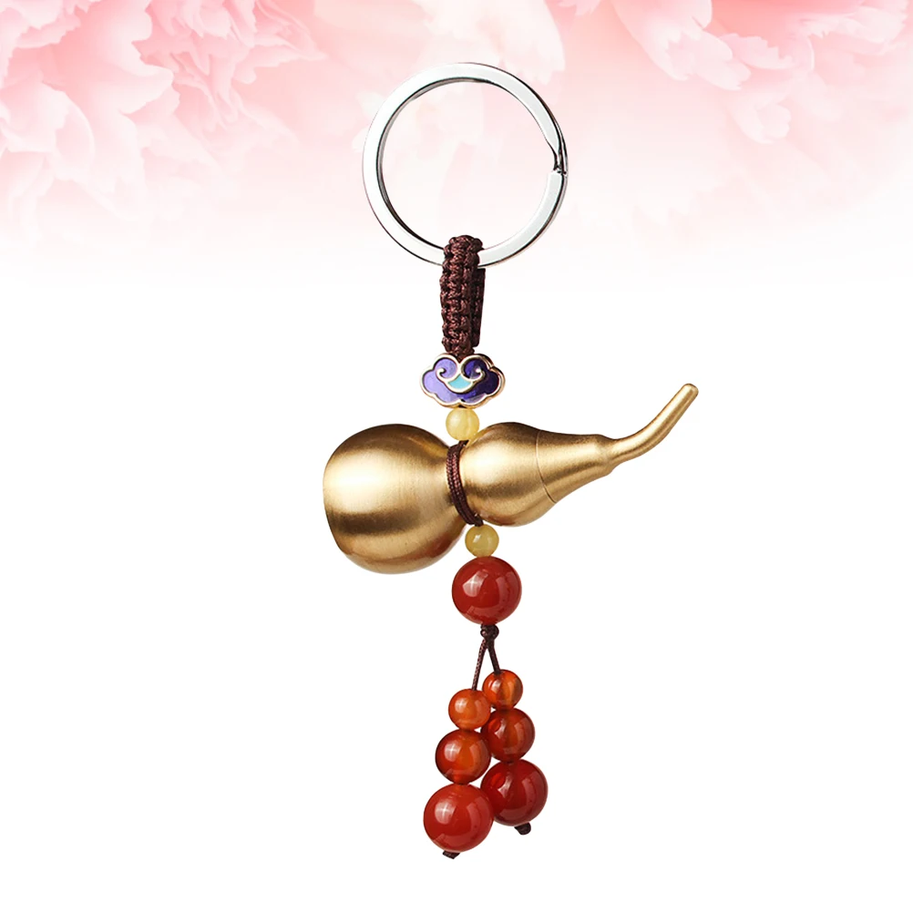 

Metal Car Hanging Decorations Gourd Key Chain Jewelry Gift Copper Pendant High Grade Polished Plated Brass Necklace Pendant