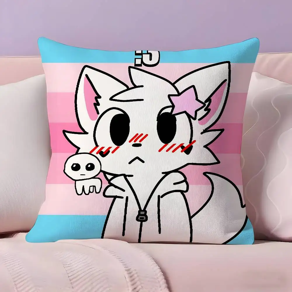 Cute Cat B-Boykisser Pillow Case Pillowcase Ultra Soft Skin Friendly Fabric Cloud Like Comfort & Concealed Zipper 6
