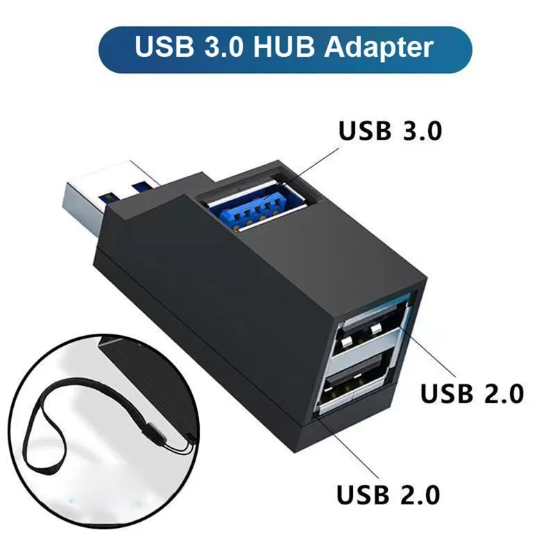 One To Three USB 3.0 Extender Car Splitter Multi Port Usb 2.0 Multi Function Reading USB Disk Charging Adapter For Laptop Office