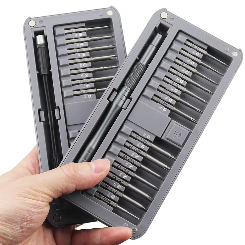 30 in 1 Precision Screwdriver Set with Magnetic Driver Extended Bits Torx Hex PC Tools for Mobile Phone Repair Hand Tool Kit