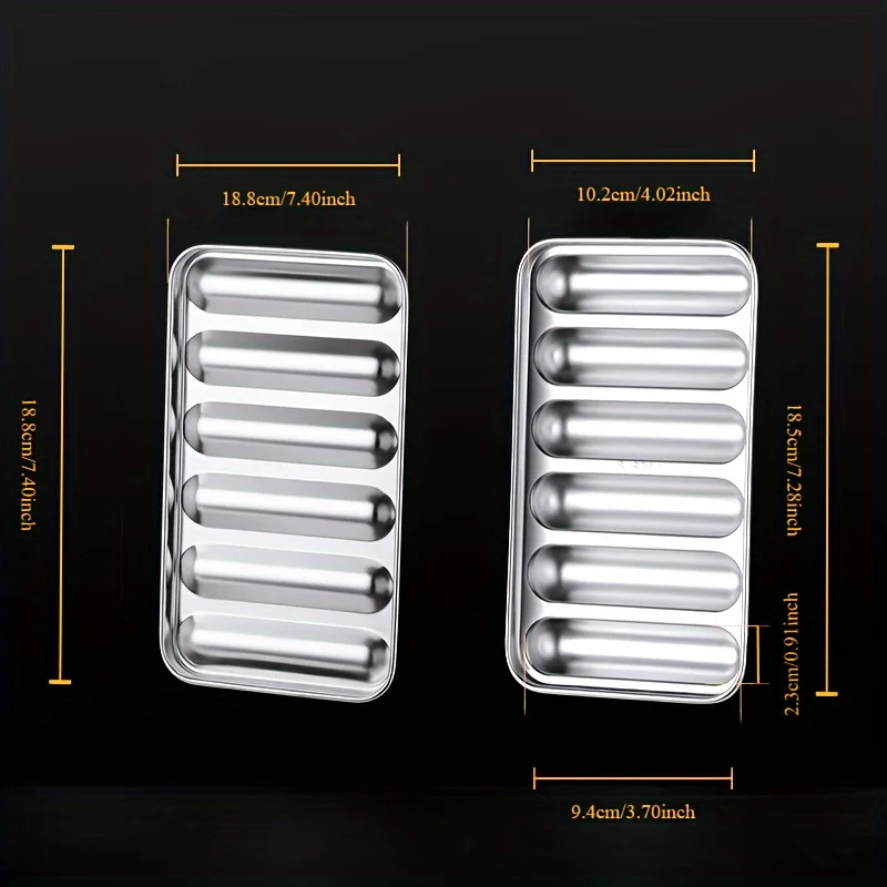 قالب سجق من الفولاذ المقاوم للصدأ - مثالي للنقانق المنزلية ولحم الخنزير والأطعمة العائلية - سهل التنظيف، أداة مطبخ متينة، سهلة التنظيف