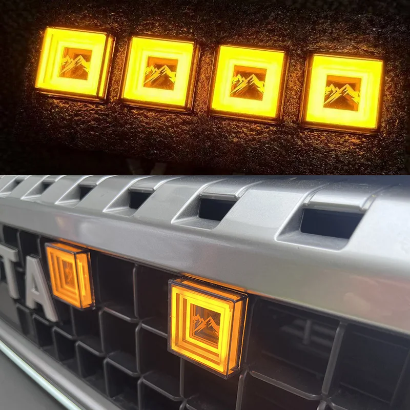 

Передняя решетка светодиодная прозрачная янтарная решетка, подходит для Toyota Land Cruiser Prado J250 LC250 2024 2025, декоративная лампа для автомобиля