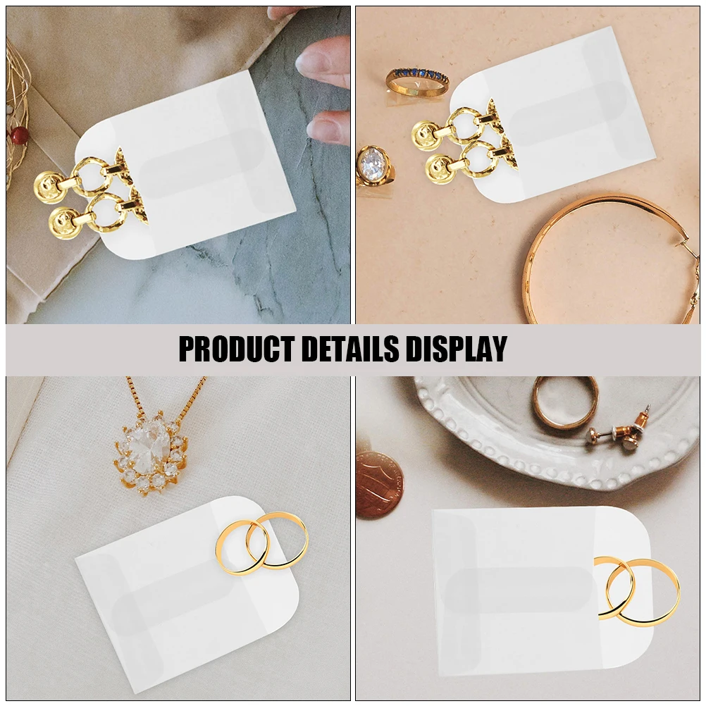 

Jewelry Bag Pouches for Storage Paper Bags Organizer Earrings Packaging Small Display Supplies Package