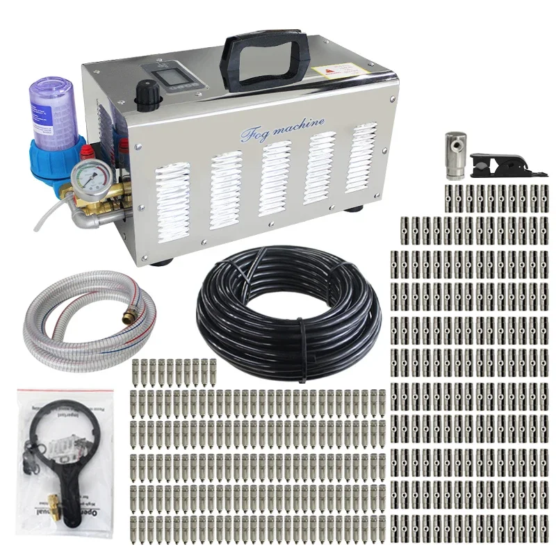 CE Certified 7L min Fogging Machine Spray Water Mist Fog Pump Misting System Outdoor Cooling Dusting