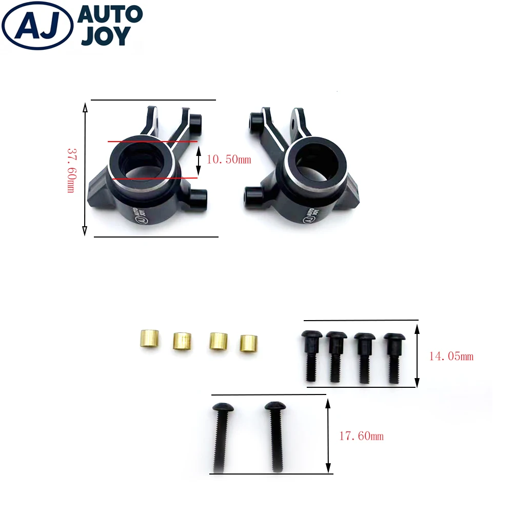 

AUTO JOY RC 7075 Aluminum Front Hub/Knuckle Arm For TRX MINI MAXX BL-2s 4WD Brushless Monster Truck 107154-1 Upgrade Parts