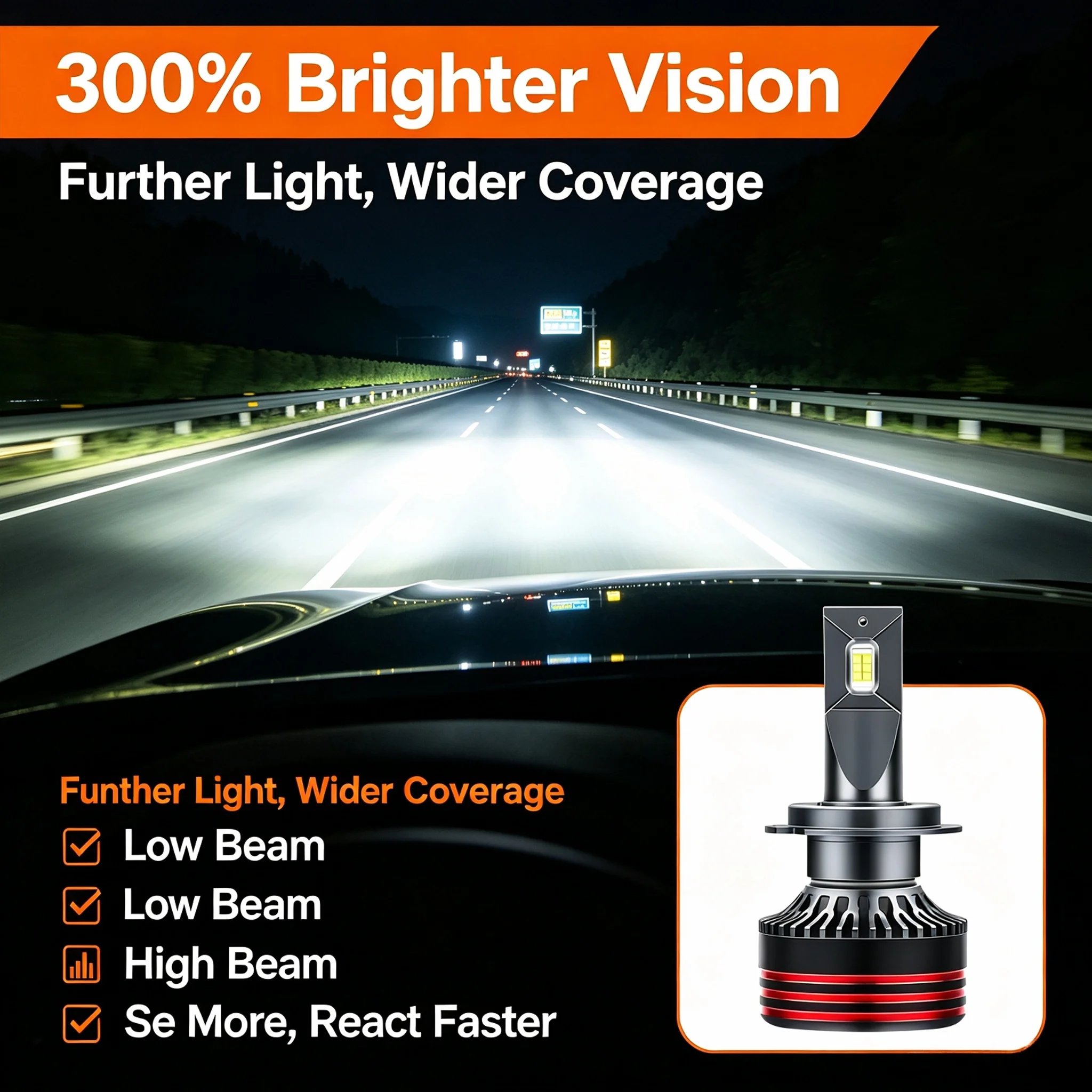 Thumbnail 3 - #16 LED Headlight Bulbs Price Drop Alerts