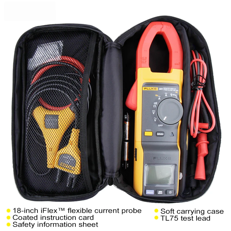 Fluke 381 Remote Display True-rms Clamp Meter iFlex 2500A Current Voltmeter Ammeter Pliers AC/DC Professional Electrician Tool