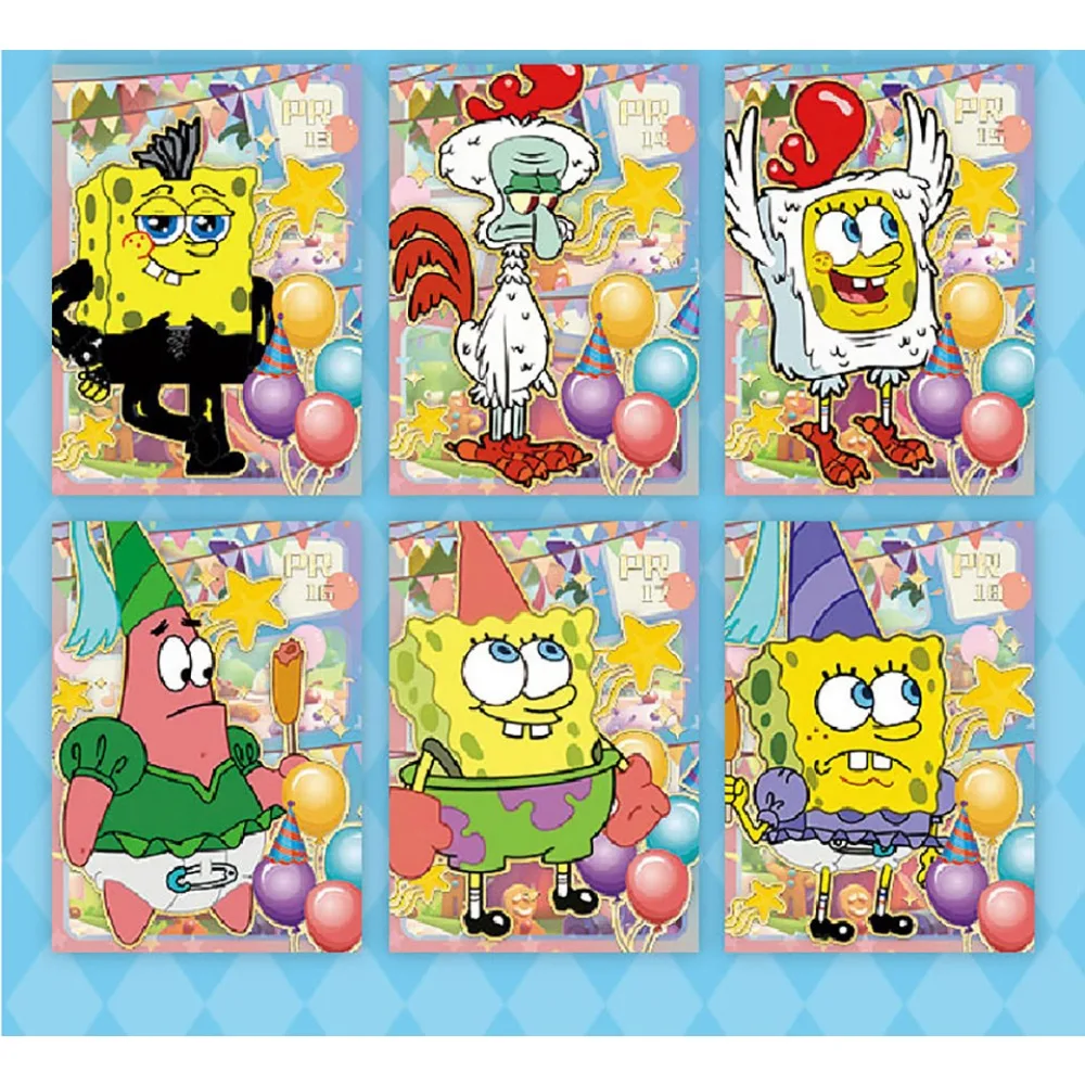 SpongeBob SquarePants Collection Card For Child Sandy Cheeks Patrick Star Humorous Animation Limited Game Card Christmas Gifts