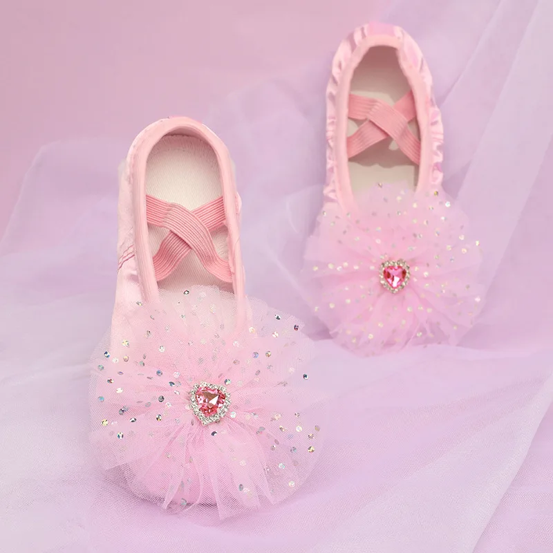 

Mesh Amazing Shoes Ballet Women Dance Shoes Pink Blue Child Girl Dance Sneakers Women for Dancing Children's Ballet Sneaker
