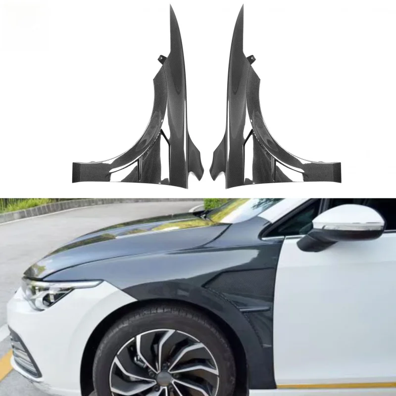 Suitable for VW Golf 8 R-Line GTI MK8 2021+ High Quality Carbon Fiber Vented Front Fender Car Body Kit