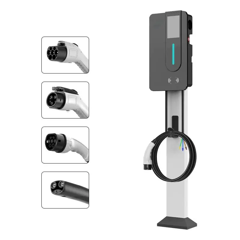 22kW AC EV Charger Wallbox with NACS Plug IP55  for Home and Commercial