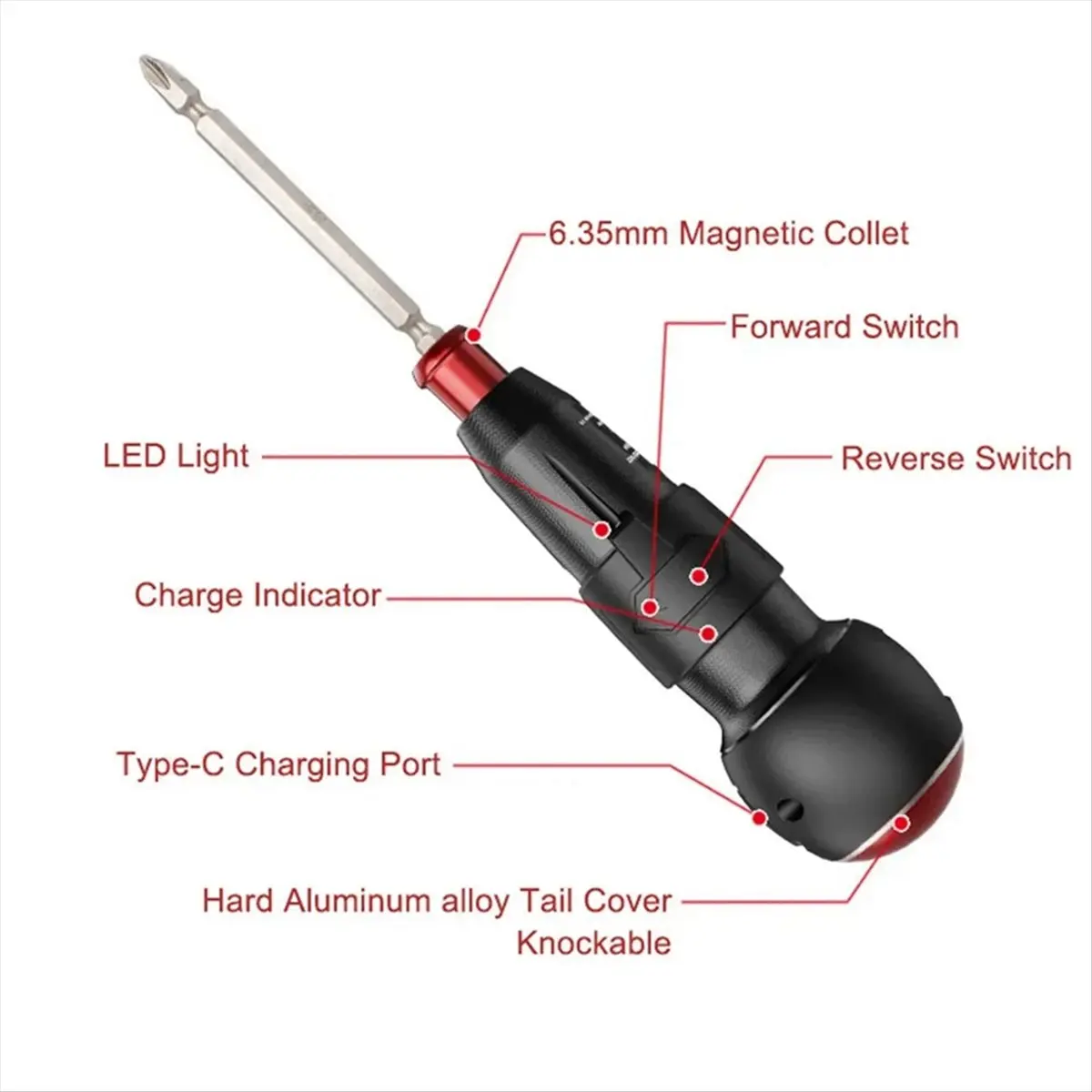 FOR HOME 3.6V Cordless Powerful Electric Screwdriver Rechargeable Screwdriver Set Household Auto Driver PC Repair