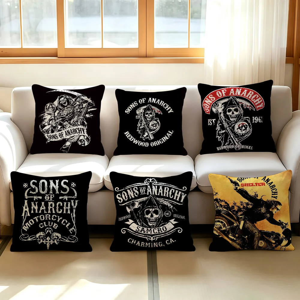 TV S-Sons of A-Anarchy cushion cover Comfortable Decorative For Bedroom Living room Dormitory Picnic and Holiday Decoration