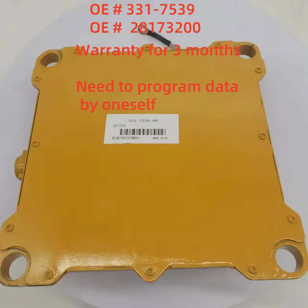 

High quality 3317539 331-7539 28173200 E320D Excavator Engine Controller C6.4 ECU For CAT
