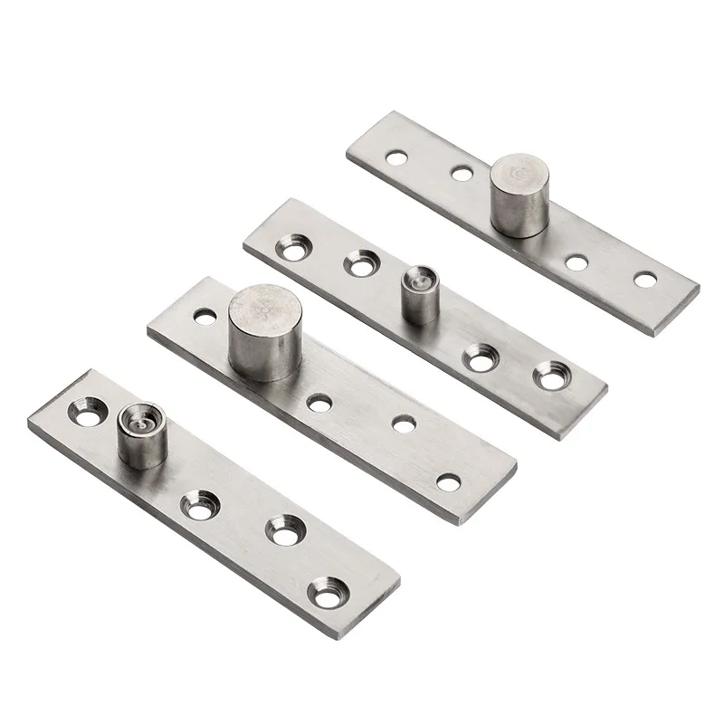 Pivote de acero inoxidable de alta resistencia, eje giratorio de 360 grados, bisagra de puerta de madera, eje de puerta de posicionamiento, eje oculto, 1 ud.