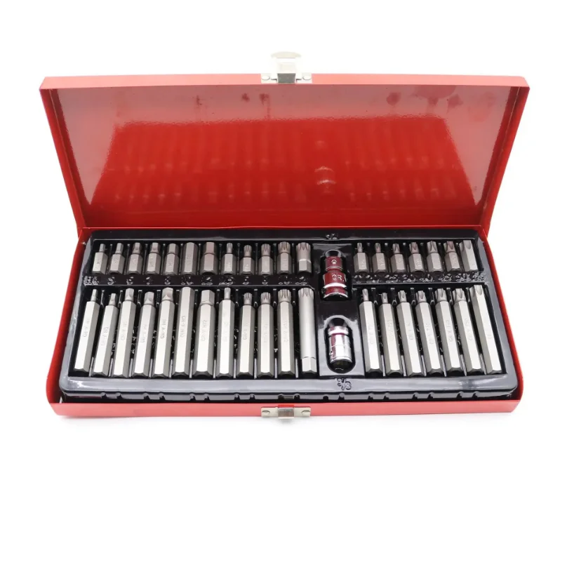 40-Piece Set Star Screwdriver Bit Extended Length Combination Tool Group Plum Star Crosshead Screwdriver for Motorcycle And Ship